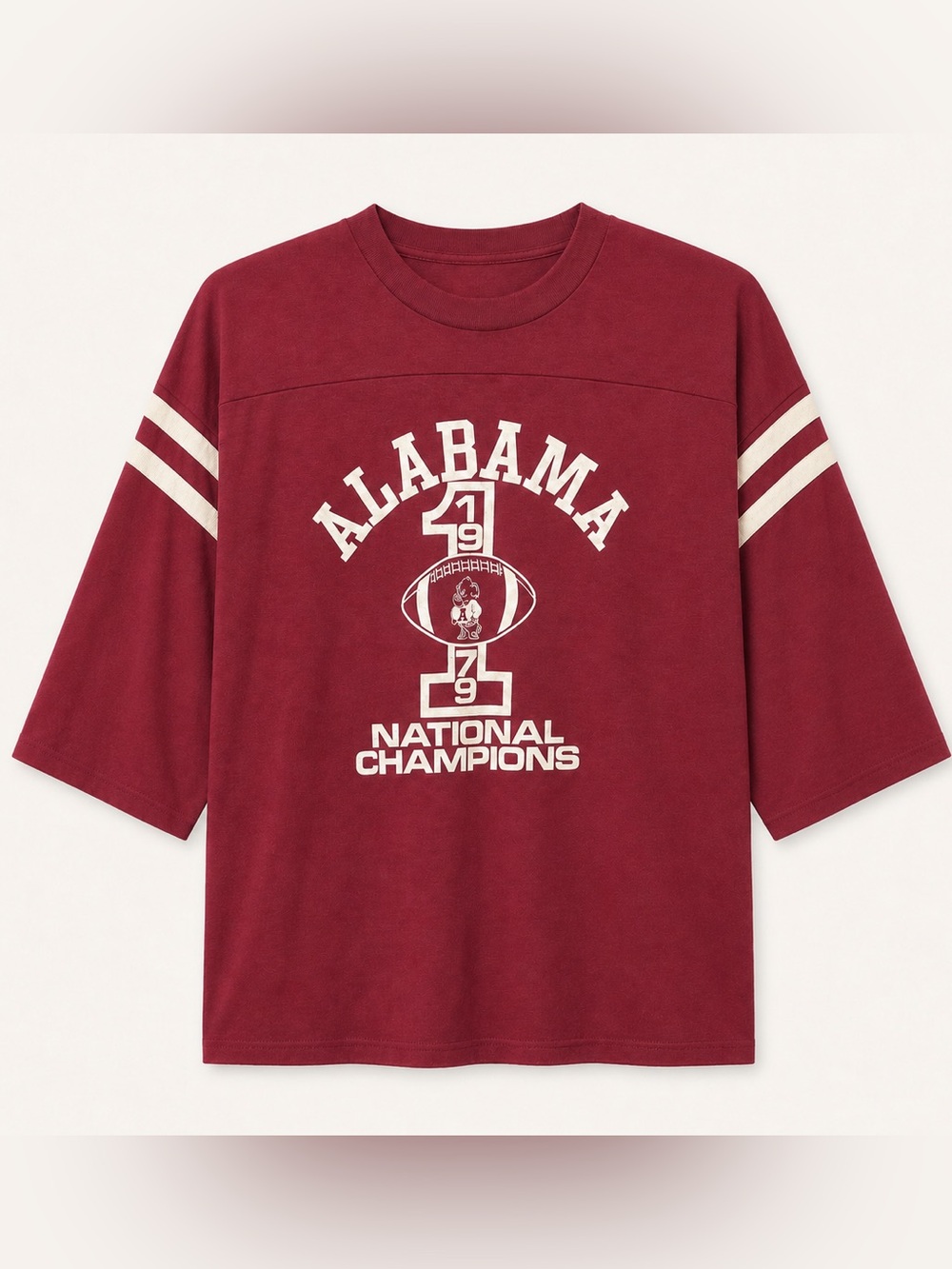 Vintage 1979 Alabama Crimson Tide National Champions Football T-Shirt L